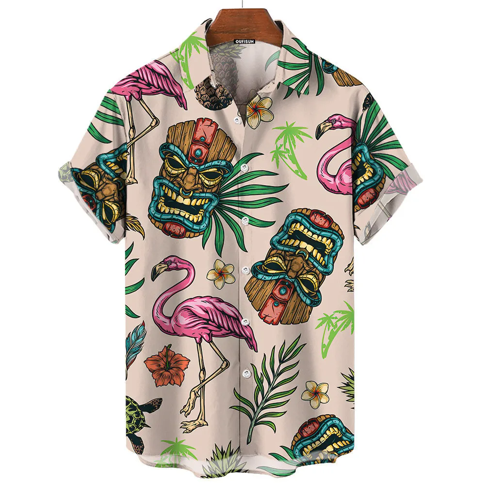 เสื้อเชิ้ตฮาวายสไตล์เรโทรสำหรั - Vintage Hawaiian Floral Shirt บทวิจารณ์และราคา