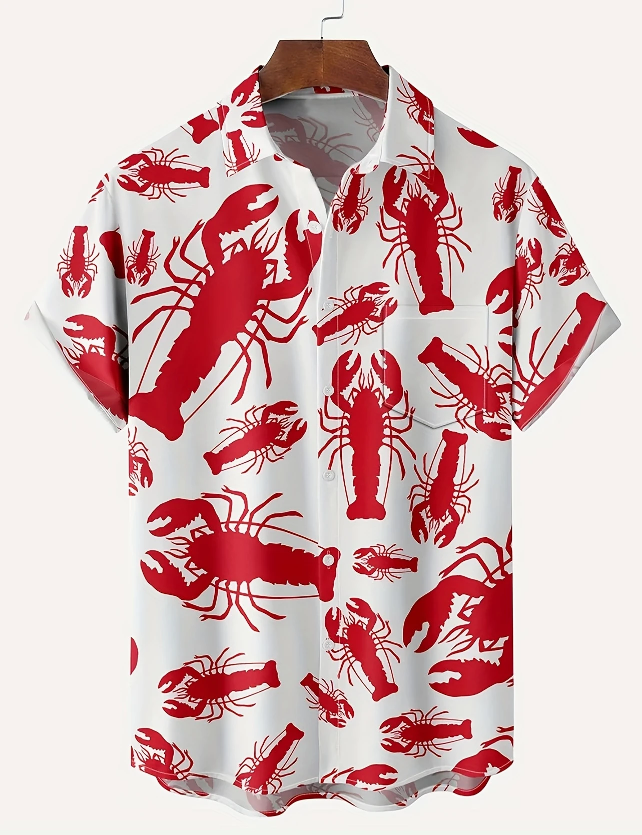 เสื้อฮาวายลายการ์ตูนกุ้งก้ามกร - Vintage Hawaiian Floral Shirt บทวิจารณ์และราคา