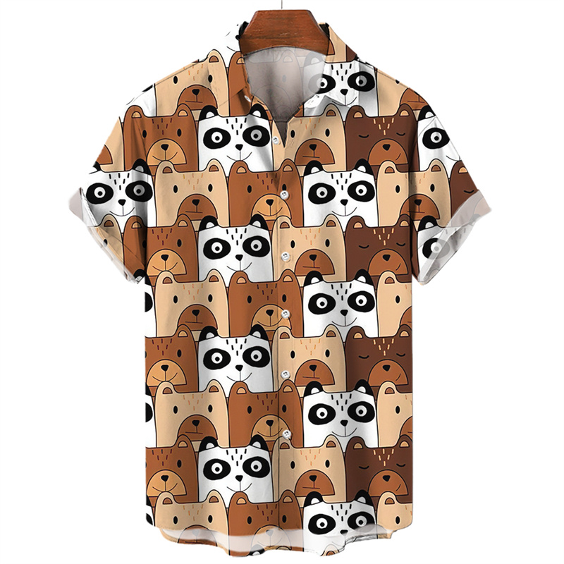 เสื้อผ้าลายนกแมวเสื้อเชิ้ตผู้ช - Vintage Hawaiian Floral Shirt บทวิจารณ์และราคา