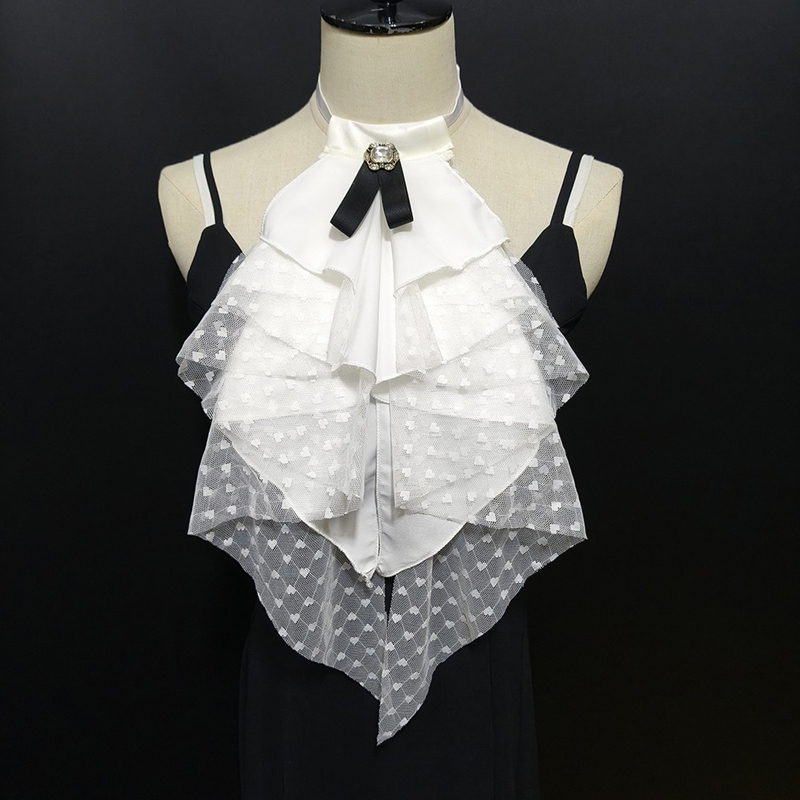 ปกเสื้อปลอมแบบถอดได้ ลายลูกไม้ - Shirts บทวิจารณ์และราคา