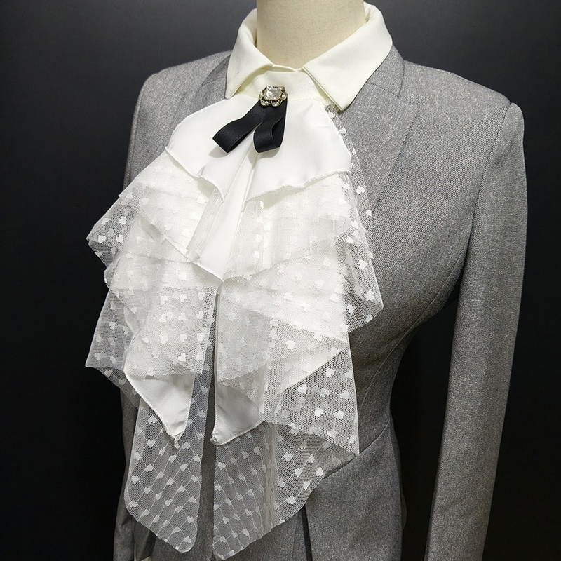 ปกเสื้อปลอมแบบถอดได้ ลายลูกไม้ - Shirts บทวิจารณ์และราคา