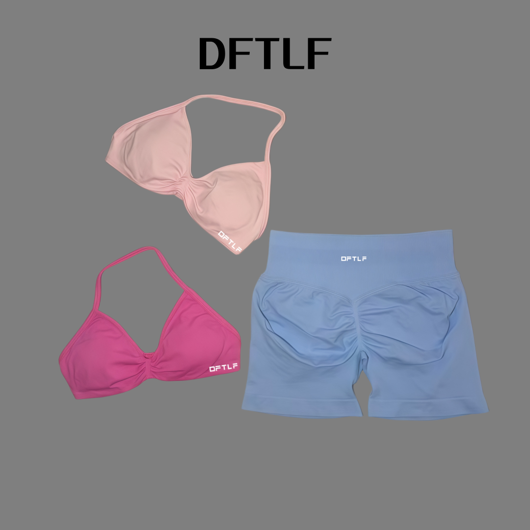 ชุดออกกำลังกาย 2 ชิ้น DFTLF สำ - Shorts บทวิจารณ์และราคา