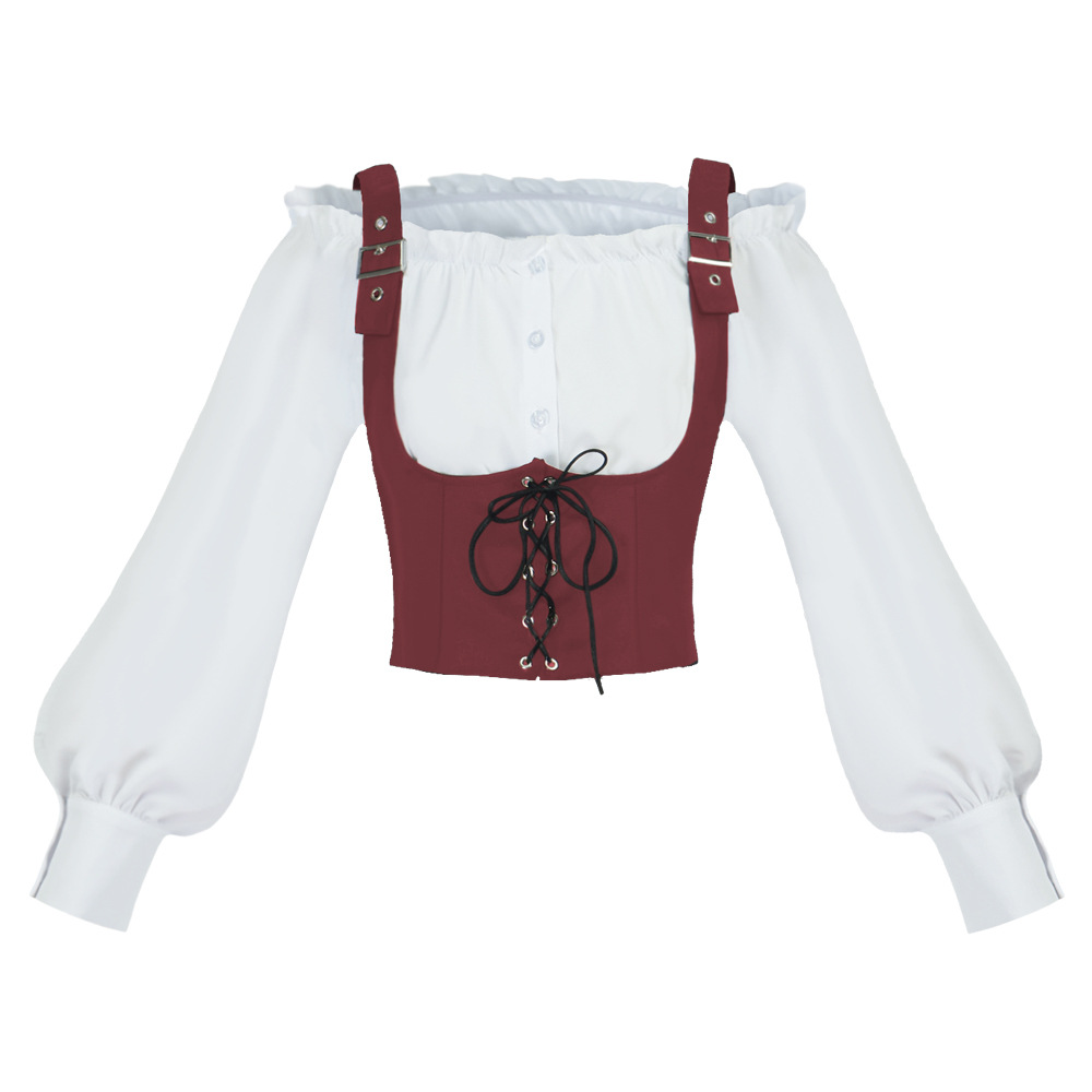 เสื้อเบลาส์ผู้หญิงสไตล์เรโทรตะ - Shirts บทวิจารณ์และราคา